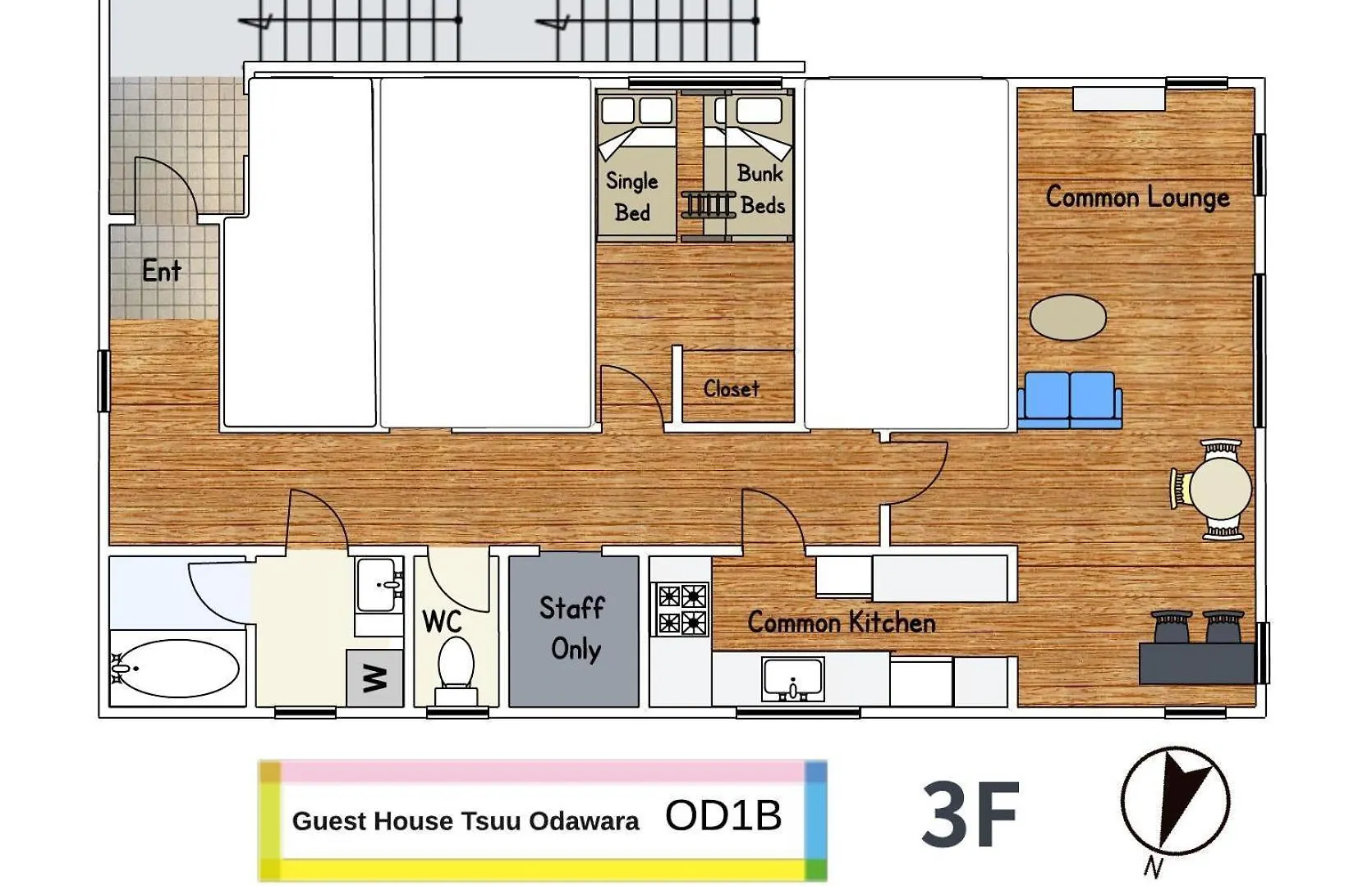 ゲストハウスtsuu小田原 Guest House Tsuu Odawara #Od1